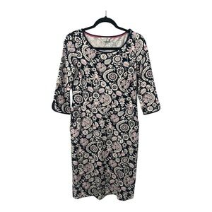 Boden Jessie Dress Women’s 8R Blue Multi Floral 
Shift Jersey
